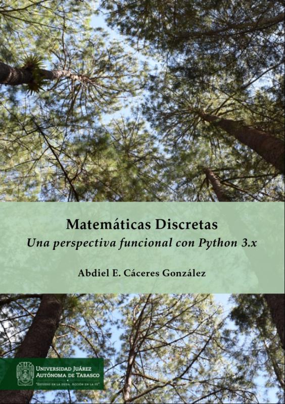 Portada del libro Matemáticas Discretas: una perspectiva funcional con Python 3.x