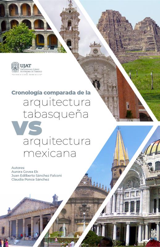 Portada del libro "Cronología comparada de la arquitectura tabasqueña vs arquitectura mexicana"