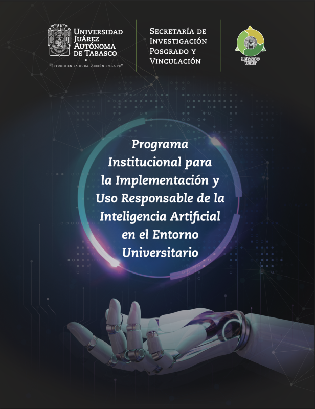 Portada del manual "Programа Institucional para la Implementación y Uso Responsable de la Inteligencia Artificial en el Entorno Universitario"